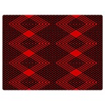 pattern black red Two Sides Premium Plush Fleece Blanket (Baby Size)