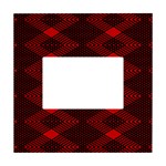 pattern black red White Box Photo Frame 4  x 6 