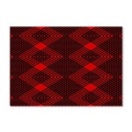 pattern black red Crystal Sticker (A4)