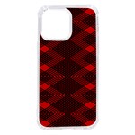 pattern black red iPhone 14 Pro Max TPU UV Print Case