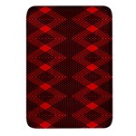 pattern black red Rectangular Glass Fridge Magnet (4 pack)