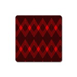 pattern red black, Square Magnet