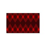 pattern red black, Sticker Rectangular (10 pack)