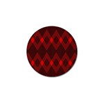 pattern red black, Golf Ball Marker