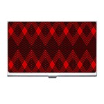 pattern red black, Business Card Holder