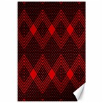 pattern red black, Canvas 12  x 18 