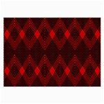 pattern red black, Large Glasses Cloth