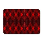 pattern red black, Small Doormat