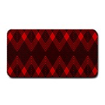 pattern red black, Medium Bar Mat