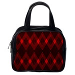 pattern red black, Classic Handbag (One Side)