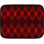 pattern red black, Fleece Blanket (Mini)