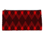 pattern red black, Pencil Case