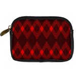 pattern red black, Digital Camera Leather Case