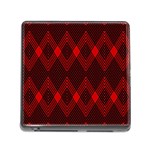 pattern red black, Memory Card Reader (Square 5 Slot)