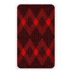 pattern red black, Memory Card Reader (Rectangular)