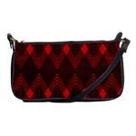 pattern red black, Shoulder Clutch Bag