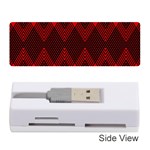 pattern red black, Memory Card Reader (Stick)