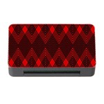 pattern red black, Memory Card Reader with CF