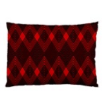 pattern red black, Pillow Case (Two Sides)