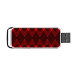 pattern red black, Portable USB Flash (One Side)