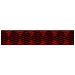 pattern red black, Small Premium Plush Fleece Scarf