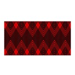 pattern red black, Satin Wrap 35  x 70 