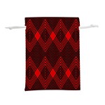 pattern red black, Lightweight Drawstring Pouch (S)