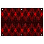 pattern red black, Banner and Sign 6  x 4 