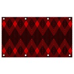 pattern red black, Banner and Sign 7  x 4 