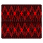 pattern red black, Premium Plush Fleece Blanket (Small)