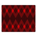 pattern red black, Premium Plush Fleece Blanket (Large)