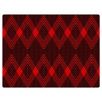 pattern red black, Premium Plush Fleece Blanket (Extra Small)