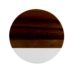 pattern red black, Marble Wood Coaster (Round)