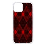 pattern red black, iPhone 14 TPU UV Print Case