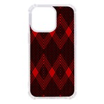 pattern red black, iPhone 13 Pro TPU UV Print Case