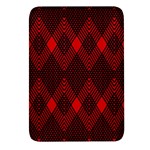 pattern red black, Rectangular Glass Fridge Magnet (4 pack)