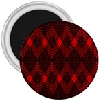 pattern, red, black,  3  Magnets