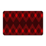 pattern, red, black,  Magnet (Rectangular)