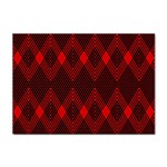 pattern, red, black,  Sticker A4 (10 pack)