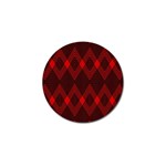 pattern, red, black,  Golf Ball Marker (10 pack)