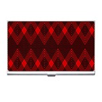 pattern, red, black,  Business Card Holder