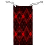 pattern, red, black,  Jewelry Bag