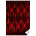 pattern, red, black,  Canvas 20  x 30 