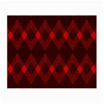 pattern, red, black,  Small Glasses Cloth (2 Sides)