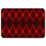 pattern, red, black,  Large Doormat