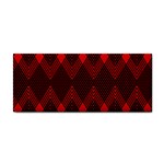 pattern, red, black,  Hand Towel