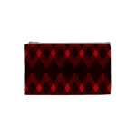 pattern, red, black,  Cosmetic Bag (Small)