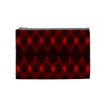 pattern, red, black,  Cosmetic Bag (Medium)