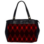 pattern, red, black,  Oversize Office Handbag