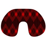 pattern, red, black,  Travel Neck Pillow